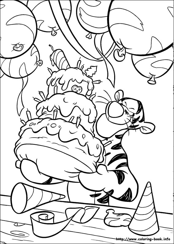 Winnie the Pooh coloring picture